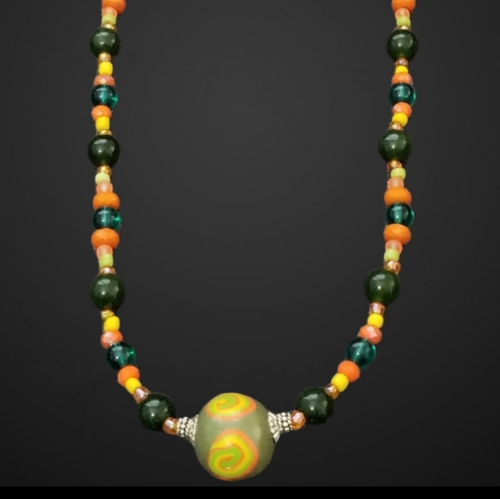 Women Necklace and Earrings Set, Handmade